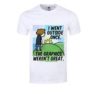 T-Shirt I Went Outside Once The Graphics Weren't Great Homme Blanc