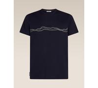 Icebreaker 150 Tech Lite SS Tee Mountain Pulse Hommes T-shirt M Bleu foncé