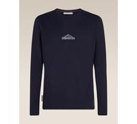 T-shirt Icebreaker 150 Tech Lite Road To Cook manches longues bleu marine - M