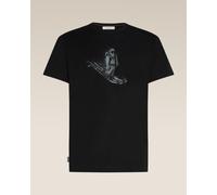 Icebreaker - T-shirt en laine de mérinos - M Merino 150 Tech Lite SS Tee Skiing Yeti Black pour Homme en Laine - Taille XL - Noir Noir XL