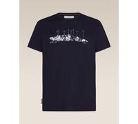 T-shirt Icebreaker 150 Tech Lite The Peaks manches longues bleu marine - L