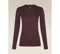T-shirt Icebreaker 200 Oasis manches longues femme bordeaux - M