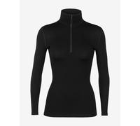 T-shirt Icebreaker 260 Tech Half Zip manches longues noir femme - S