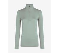 T-shirt Icebreaker Merino 260 Tech Long Sleeve Half Zip manche longue vert clair femme - XS