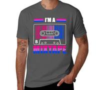 T-shirt I'm A Mixtape LGBT Pride - T-shirt drôle Queer Trans Bisexual Support Tee, Style gris foncé, 4XL