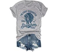 T-shirt « I'm Chief Kickabitch from The Slapahoe Tribe » pour femme, gris, XL