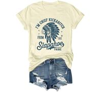 T-shirt « I'm Chief Kickabitch from The Slapahoe Tribe » pour femme, Jaune crémeux., M