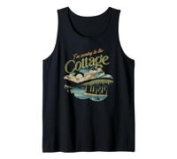 T-Shirt « I'm Coming to The Cottage » - Scenic Canoe Lake Graphic Débardeur