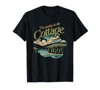 T-Shirt « I'm Coming to The Cottage » - Scenic Canoe Lake Graphic T-Shirt