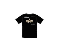 T-shirt imprimÃ© Alpha Industries Camo Noir M