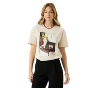 T-shirt imprimÃ© femme Garcia Relaxed Fit Blanc XS