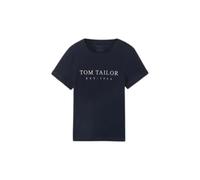 T-shirt imprimÃ© femme Tom Tailor Logo Bleu XS