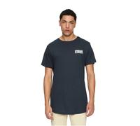 T-shirt imprimÃ© long Urban Classics Shaped Bleu 2XL