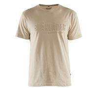 T-shirt imprimé 3D à manches courtes beige TS BLÅKLÄDER 353110422509S