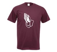 T-Shirt Imprimé Avec Des Mains En Prière Design Fun