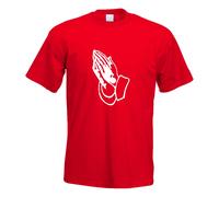 T-Shirt Imprimé Avec Des Mains En Prière Design Fun
