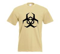 T-Shirt Imprimé Avec Symbole De Biohazard Design Amusant