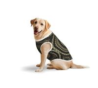 T-shirt imprimé cercle doux pour grands chiens, vêtements confortables en coton extensible pour chien, sweat-shirt sans manches (3XL-5XL)