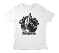 T-Shirt imprimé - Cinéma série - Humour - Addams La chose j'aime pas les gens - ref4650 - France - S, Blanc