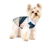 T-shirt imprimé dauphin mignon sautant pour petits chiens, chemise tendance respirante sans manches pour petits chiens