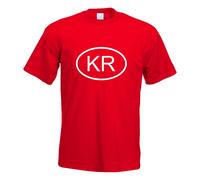T-Shirt Imprimé Design Amusant De Corée Du Sud KR