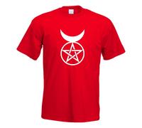 T-Shirt Imprimé Design Du Dieu Cornu