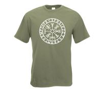 T-Shirt Imprimé Design Fun Avec Runes De Viking