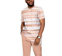 T-Shirt imprimé en 3D Dashiki Africain + Ensemble Pantalon survêtement d’été pour Hommes Costume Traditionnel Africain Dashiki Ensemble Deux pièces