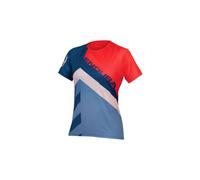 Endura Singletrack Print SS Femmes T-shirt de vélo L Bleu