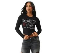 T-shirt imprimé femme True Religion Buddha Noir L