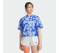 T-shirt imprimé floral intégral tie and dye Train Essentials Semi Lucid Blue XS