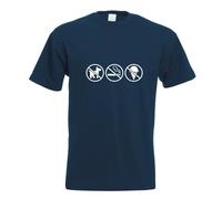 T-Shirt Imprimé Funshirt Design Interdit De Fumer, De Manger, D'Animaux