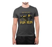 T-shirt imprimé inspiré du Mordor Fun Run Le Seigneur des Anneaux, gris foncé, L