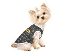 T-shirt imprimé mathématiques pour chien et chat, joli débardeur respirant pour petit chiot chaton intérieur extérieur