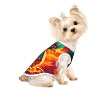 T-shirt imprimé Phoenix pour animal domestique, sans manches, gilet pour petit chiot, chaton, intérieur et extérieur