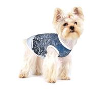 T-shirt imprimé pour chien avec inscription « Winter Snow Falling In The Park » - Doux et respirant - En coton - Sans manches