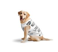 T-shirt imprimé pour chien « Not All Who Wander Are Lost » - T-shirt extensible en coton doux sans manches - Vêtements respirants pour grands chiens (3XL, 5XL, L)