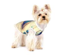 T-shirt imprimé pour chiens mathématiques géométriques g alculus doux et respirant pour petit animal de compagnie en coton sans manches