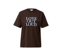 T-shirt imprimé sur le devant coupe décontractée femme s.Oliver Marron 42