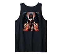T-Shirt imprimé sur Le Dos - Sexy Brunette Fallen Angel Girl V#1 Débardeur