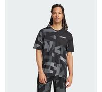 adidas Homme Terrex Multi Climacool Printed T-Shirt, Black/Carbon, M