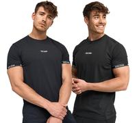 T-shirt Indicode pour hommes T-shirt Lutzy pour hommes T-shirt d'été col...