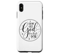 T-Shirt inspirant Faith « I Do My Best God Does The Rest » Coque pour iPhone XS Max