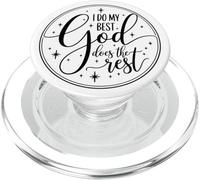 T-Shirt inspirant Faith « I Do My Best God Does The Rest » PopSockets PopGrip pour MagSafe