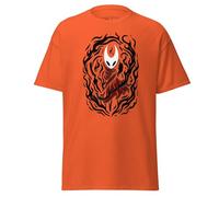 T-shirt inspiré de Hollow Knight Silksong - Hornet fabriqué par les fans dans les flammes sombres avec cape rouge - T-shirt gamer unisexe en coton pour une tenue décontractée et un style streetwear