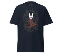 T-shirt inspiré de Hollow Knight Silksong - Hornet fabriqué par les fans dans les flammes sombres avec cape rouge - T-shirt gamer unisexe en coton pour une tenue décontractée et un style streetwear