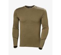 T-shirt intérieure Helly Hansen Lifa Merino Midweight Crew à manches longues vert canne - XL