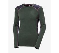 T-shirt intérieure Helly Hansen Lifa Merino Midweight Crew Ski Free manches longues vert chrome femme - S
