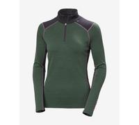 T-shirt intérieure Helly Hansen Lifa Merino Midweight Half Zip Ski Free vert chrome femme - S