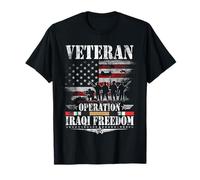 T-Shirt Irak Veteran Operation Irak War Operation Iraqi Freedom Flag T-Shirt